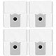 Staubbeutel, 4 Stk. für Ecovacs Deebot T30c, T50-series, T80-series, X8-series, X9 Pro-series