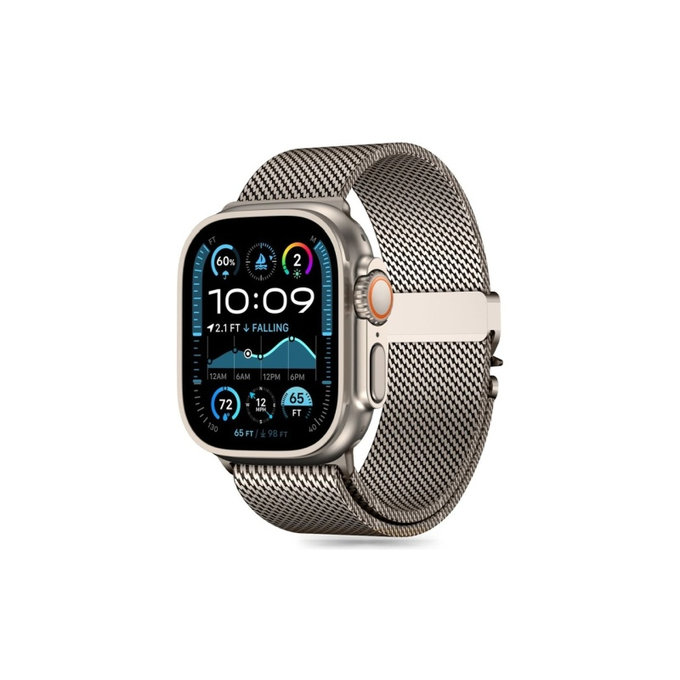 Armband Milano für Apple Watch 8 / 9 / 10 / 11 / SE / Ultra (44 / 45 / 46 / 49 mm), Titanium, Tech-Protect