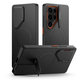 Hülle Kevlar Aura MagSafe für Samsung S25 Ultra, schwarz/orange, Tech-Protect