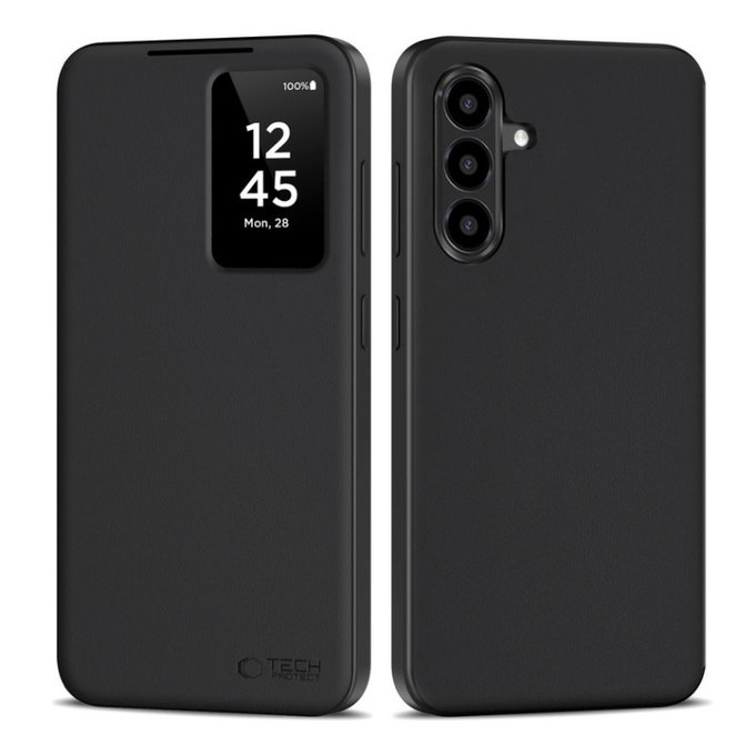 Hülle Smart Wallet für Samsung A56 5G, Matte Black, Tech-Protect