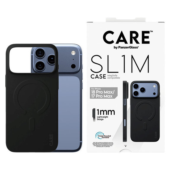 Hülle SL1M mit MagSAFE für iPhone 18 Pro Max/17 Pro Max/16e, Schwarz, PanzerGlass
