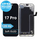Display Soft OLED 120Hz für iPhone 17 Pro, Touchscreen-Glas mit Rahmen, FixPremium PRO