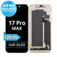 Display Soft OLED 120Hz für iPhone 17 Pro Max, Touchscreen-Glas mit Rahmen, FixPremium PRO