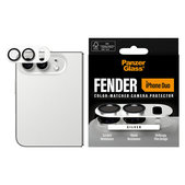 Fender Kameraobjektivschutz für iPhone Duo, Weiß, PanzerGlass