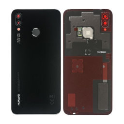 Huawei P20 Lite - Akkudeckel + Fingerprint Sensor (Midnight Black) - 02351VPT, 02351VNT Genuine Service Pack