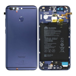Huawei Honor 8 Pro DUK-L09 - Akkudeckel + Batterie (Blue) - 02351FVG Genuine Service Pack