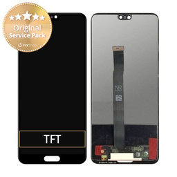 Huawei P20 - LCD Display + Touchscreen Front Glas (Black) - 02351WKF Genuine Service Pack