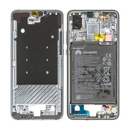 Huawei P20 - Mittlerer Rahmen + Akku Batterie (Midnight Blue) - 02351VTM, 02351WKH Genuine Service Pack