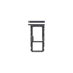Huawei P20 Lite - SIM + SD Steckplatz Slot (Midnight Black) - 51661HKK Genuine Service Pack