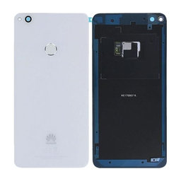 Huawei P9 Lite (2017), Honor 8 Lite - Akkudeckel + Fingerprint Sensor (White) - 02351FVR, 02351DLW Genuine Service Pack