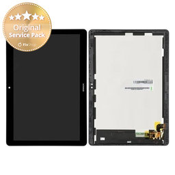 Huawei MediaPad T3 10 - LCD Display + Touchscreen Front Glas + Rahmen (Space Grey) - 02351SYF, 02351JGD, 02351JGC Genuine Service Pack