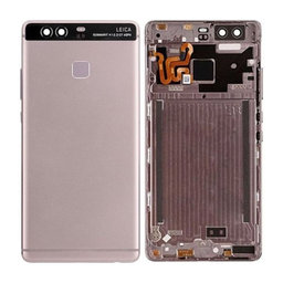 Huawei P9 - Akkudeckel + Fingerprint Sensor (Gray) - 02350SQJ Genuine Service Pack