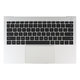 Huawei Matebook X Pro Mach-W19 - Topcase + Tastatur US + Touchpad + Fingerabdruck-Sensor (Space Grey)