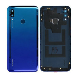 Huawei P Smart (2019) - Akkudeckel + Fingerprint Sensor (Aurora Blue) - 02352HTV, 02352JFD Genuine Service Pack