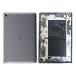 Huawei MediaPad M5 Lite 10.1 - Akkudeckel + Batterie (Space Grey) - 02352DUL Genuine Service Pack