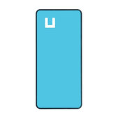 Huawei P smart Plus (Nova 3i) - Klebestreifen Sticker für Akku Batterie Deckel (Adhesive) - 51638634 Genuine Service Pack