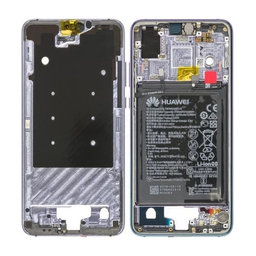 Huawei P20 - Mittlerer Rahmen + Akku Batterie (Twilight) - 02351WMP Genuine Service Pack