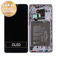 Huawei Mate 30 - LCD Display + Touchscreen Front Glas + Rahmen + Akku Batterie (Space Silver) - 02353EEG