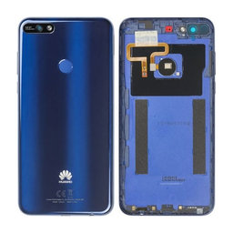 Huawei Y7 Prime (2018) - Akkudeckel + Rückfahrkameraglas (Blue) - 97070THH Genuine Service Pack