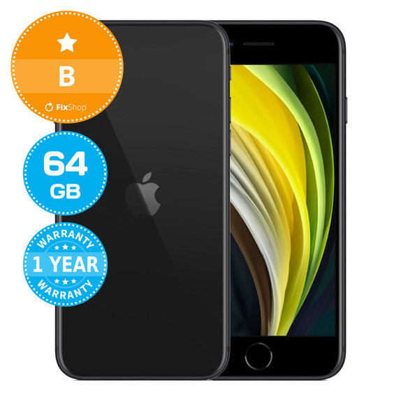 Apple iPhone SE (2nd Gen 2020) Black 64GB B Refurbished