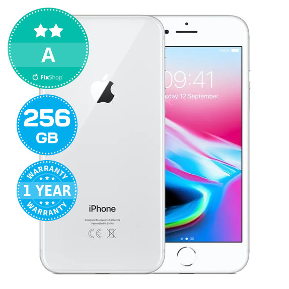 Apple iPhone 8 Silver 256GB A Refurbished