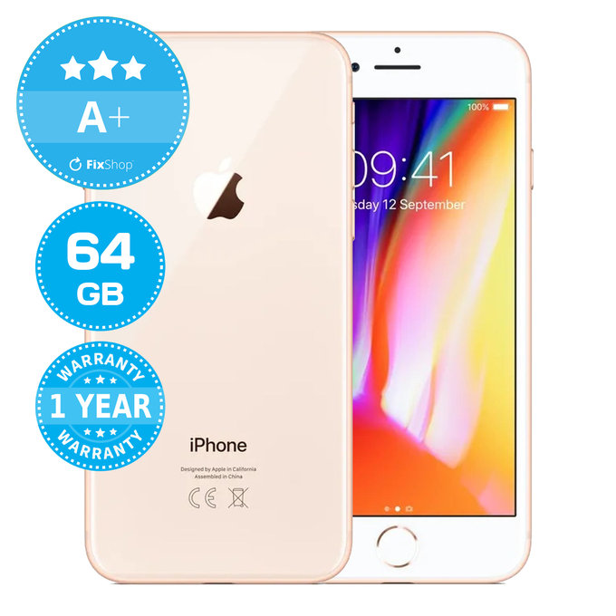 Apple iPhone 8 Gold 64GB A+ Refurbished