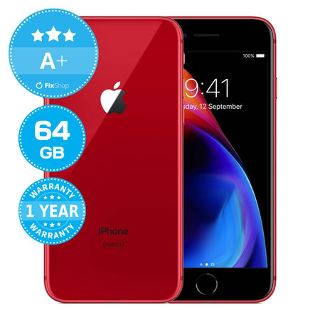 Apple iPhone 8 (PRODUCT)RED 64GB A+ Refurbished