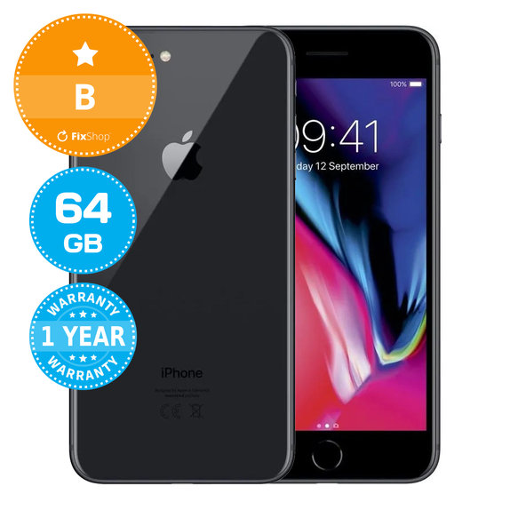 Apple iPhone 8 Plus Space Gray 64GB B Refurbished