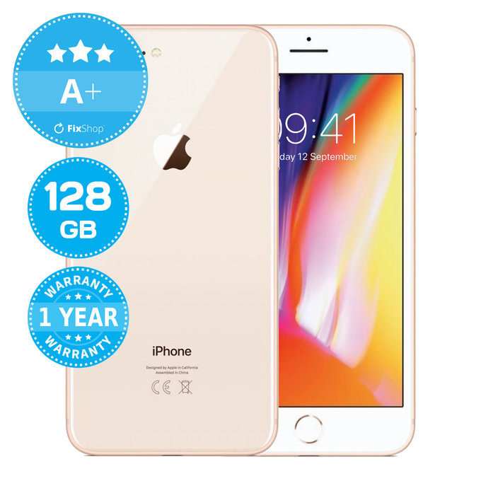 Apple iPhone 8 Plus Gold 128GB A+ Refurbished