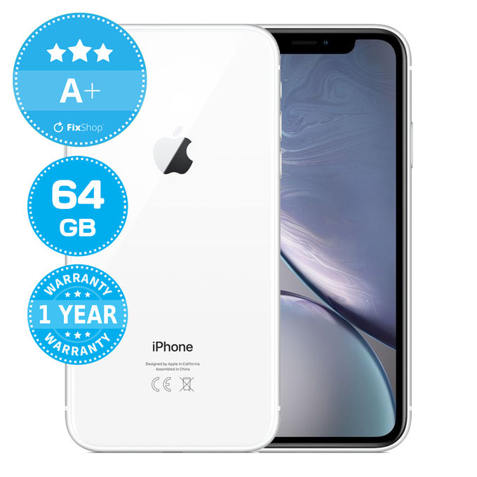 Apple iPhone XR White 64GB A+ Refurbished