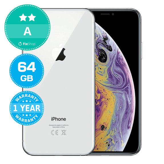 Apple iPhone XS Silver 64GB A Refurbished
