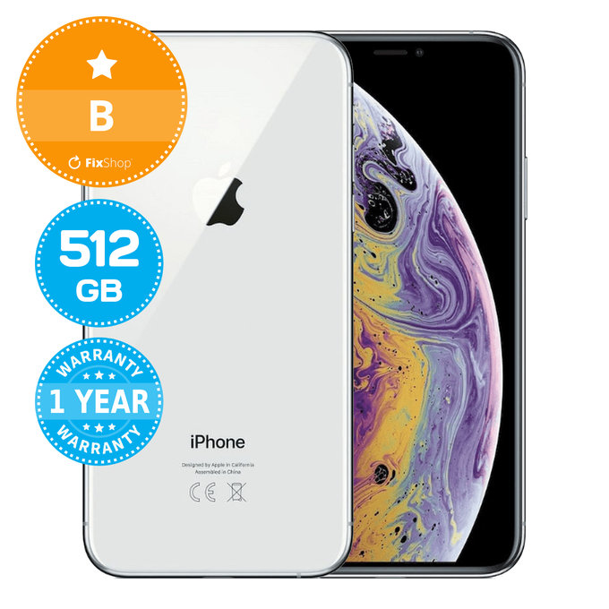 Apple iPhone XS Silver 512GB B Refurbished