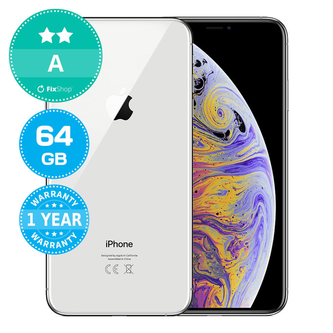 Apple iPhone XS Max Silver 64GB A Refurbished