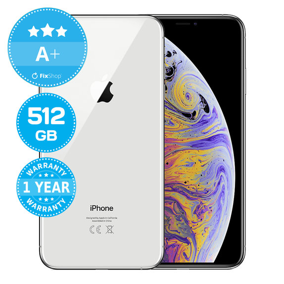 Apple iPhone XS Max Silver 512GB A+ Refurbished