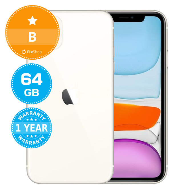 Apple iPhone 11 White 64GB B Refurbished