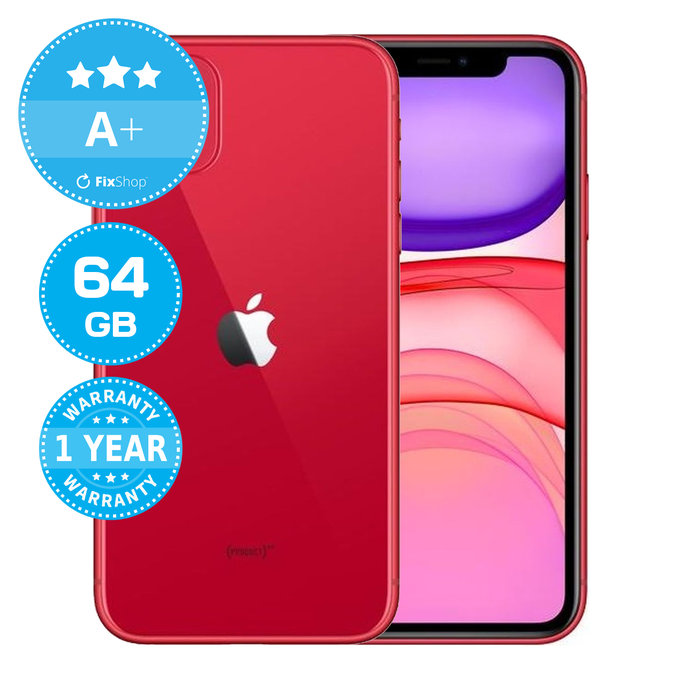 Apple iPhone 11 (PRODUCT)RED 64GB A+ Refurbished