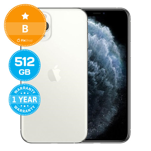 Apple iPhone 11 Pro Silver 512GB B Refurbished
