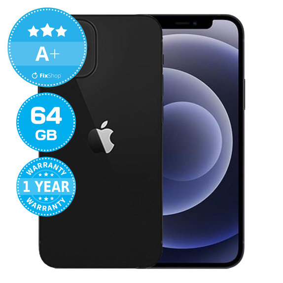 Apple iPhone 12 Mini Black 64GB A+ Refurbished