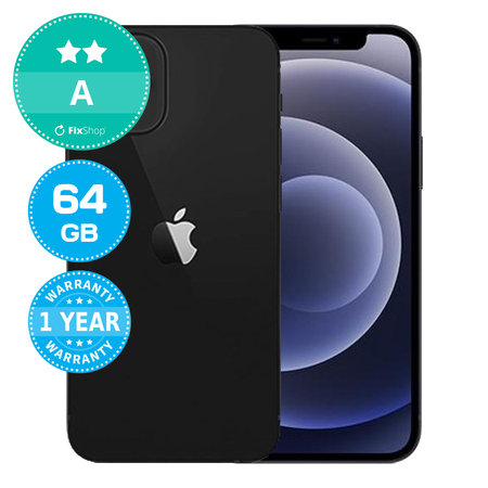 Apple iPhone 12 Mini Black 64GB A Refurbished