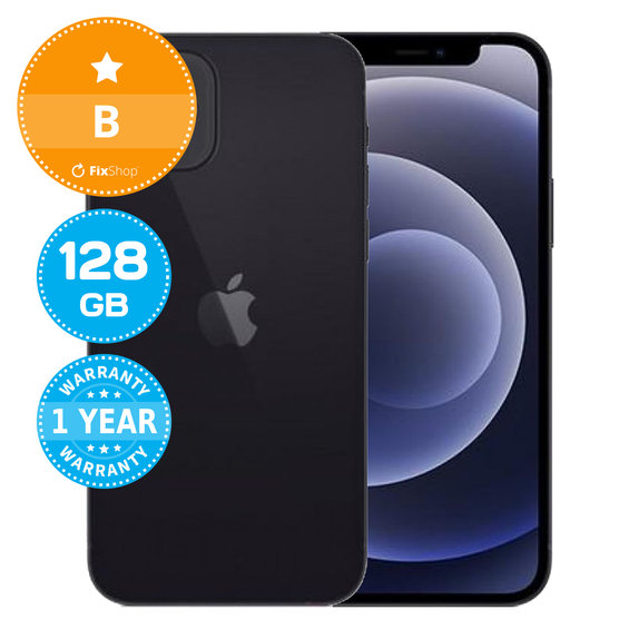 Apple iPhone 12 Black 128GB B Refurbished