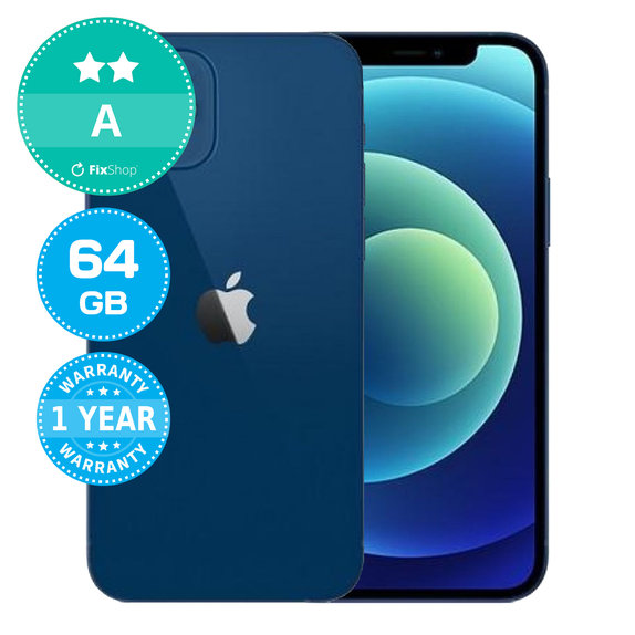 Apple iPhone 12 Blue 64GB A Refurbished