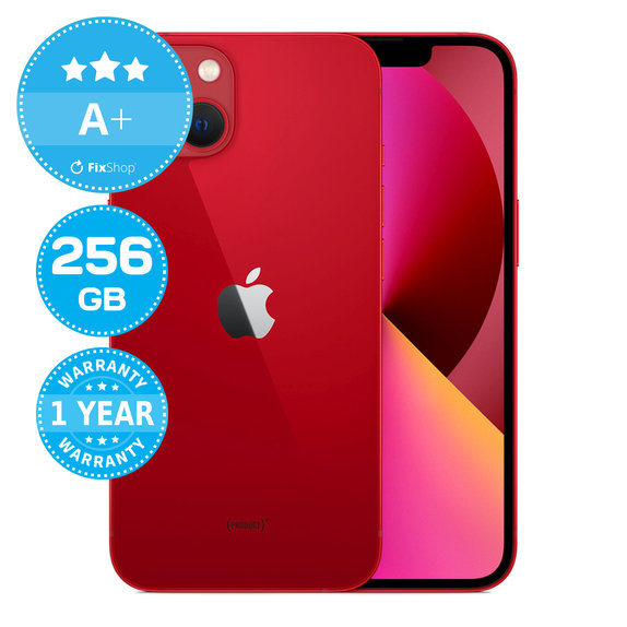 Apple iPhone 13 (PRODUCT)RED 256GB A+ Refurbished