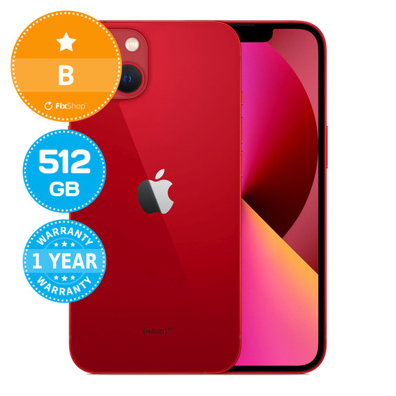 Apple iPhone 13 (PRODUCT)RED 512GB B Refurbished