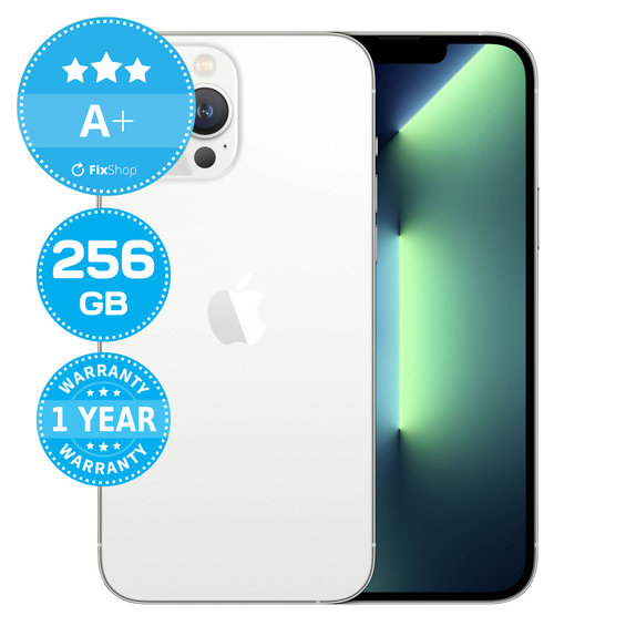 Apple iPhone 13 Pro Max Silver 256GB A+ Refurbished