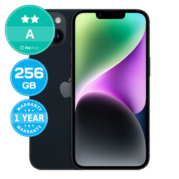 Apple iPhone 14 Midnight 256GB A Refurbished