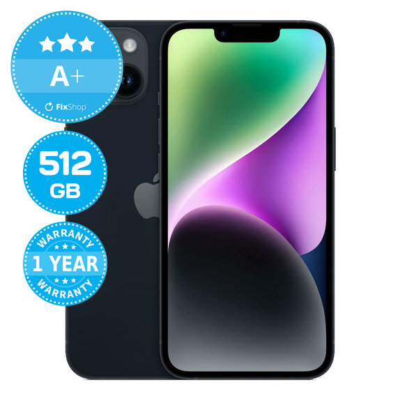 Apple iPhone 14 Midnight 512GB A+ Refurbished