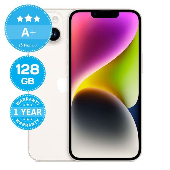 Apple iPhone 14 Starlight 128GB A+ Refurbished