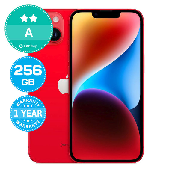 Apple iPhone 14 (PRODUCT)RED 256GB A Refurbished