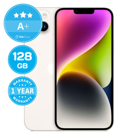 Apple iPhone 14 Plus Starlight 128GB A+ Refurbished