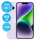 Apple iPhone 14 Plus Purple 512GB A+ Refurbished